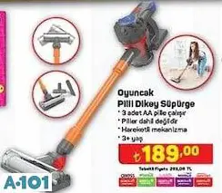 OYUNCAK PİLLİ DİKEY SÜPÜRGE